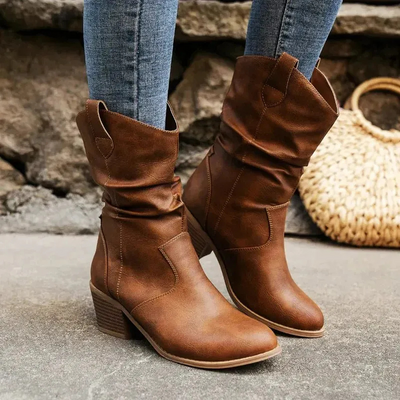 Elegante Damenstiefeletten | Cowboy