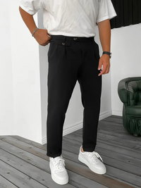 Ismael | Herren Freizeithose | Elegante in Schwarz