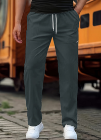 George | Herren Elegante Hose | Schwarz in Anthrazit