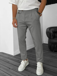 Ismael | Herren Freizeithose | Elegante in Grau