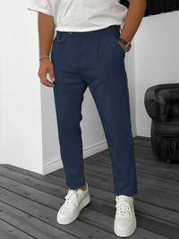 Ismael | Herren Freizeithose | Elegante in Blau