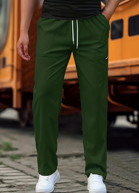 George | Herren Elegante Hose | Schwarz in Grün
