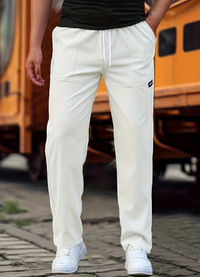 George | Herren Elegante Hose | Schwarz in Weiß