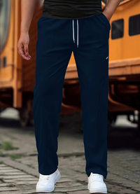 George | Herren Elegante Hose | Schwarz in Dunkelblau