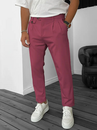 Ismael | Herren Freizeithose | Elegante in Rot