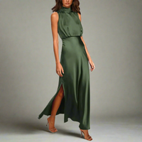 Lorelei | Neckholder Kleid Festlich | Maxi in Grün