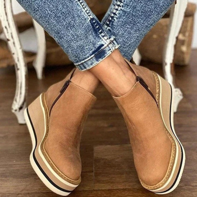 Elegante niedrige Damenstiefeletten | Bequeme