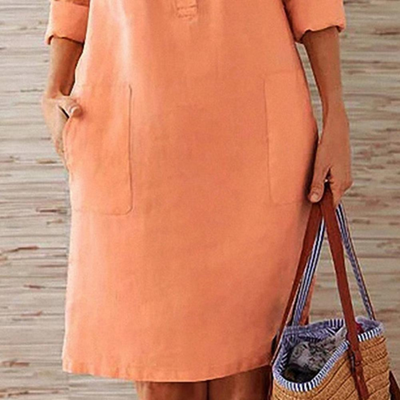 Shine | Langarm Shirtkleid | Midi