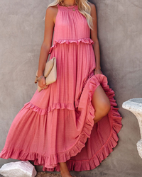 Roselle | Elegantes Sommerkleid | Maxi in Rosa