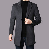 Eleganter Business-Mantel für Herren - Markus in Grau