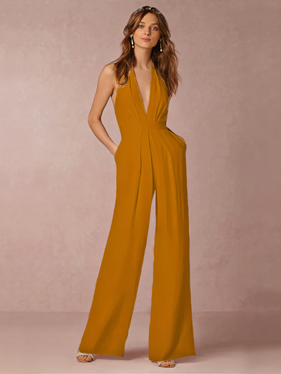 Eleganter Halter-Jumpsuit für Damen | Hochzeitsgäste