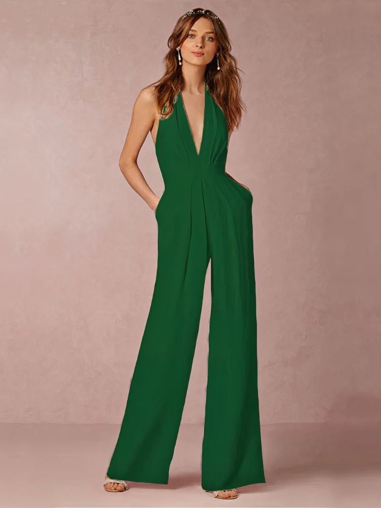 Eleganter Halter-Jumpsuit für Damen | Hochzeitsgäste