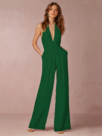 Eleganter Halter-Jumpsuit für Damen | Hochzeitsgäste
