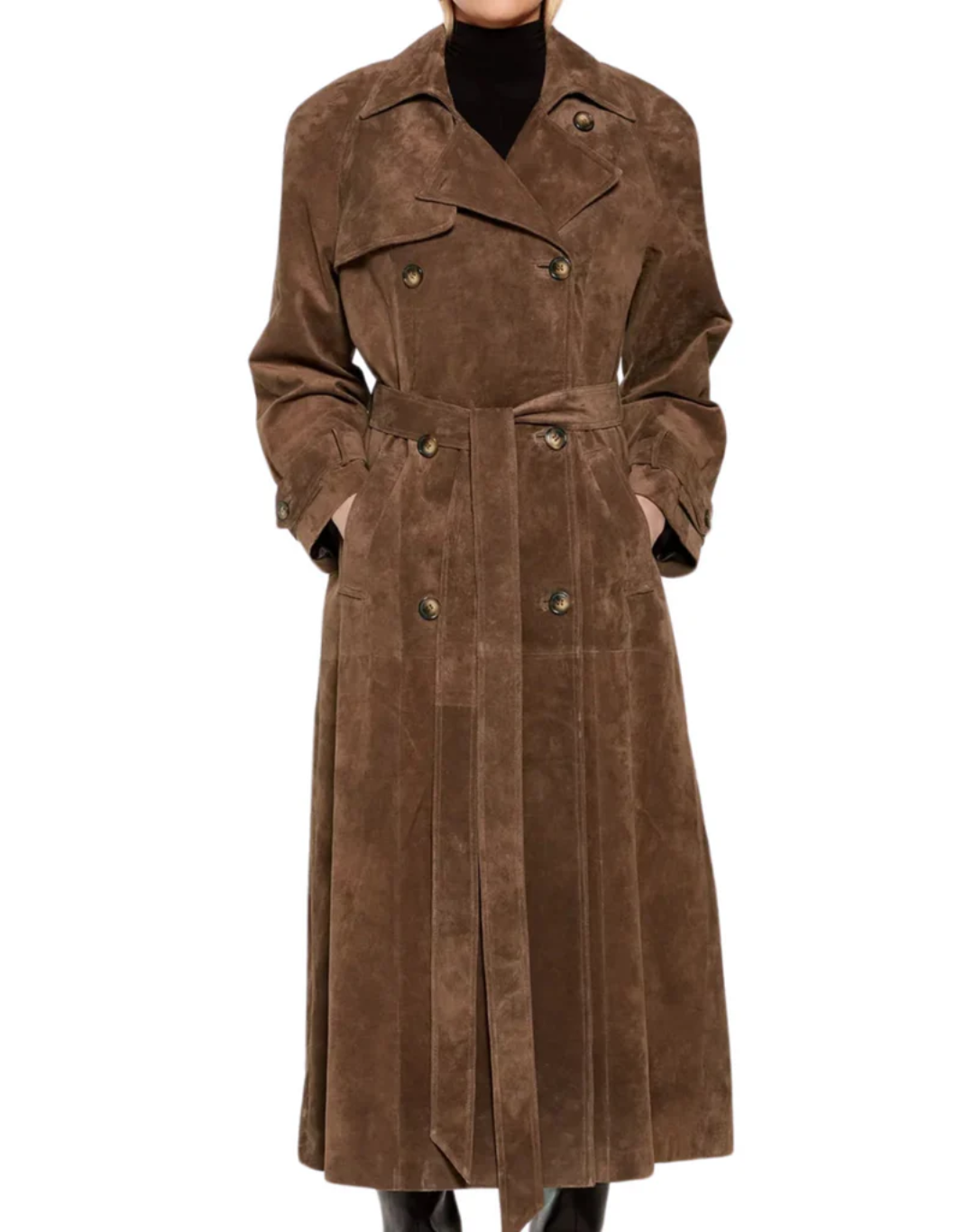 Eleganter Vintage-Mantel für Damen | Lang