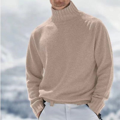 Eleganter warmer Pullover für Herren | Rollkragen