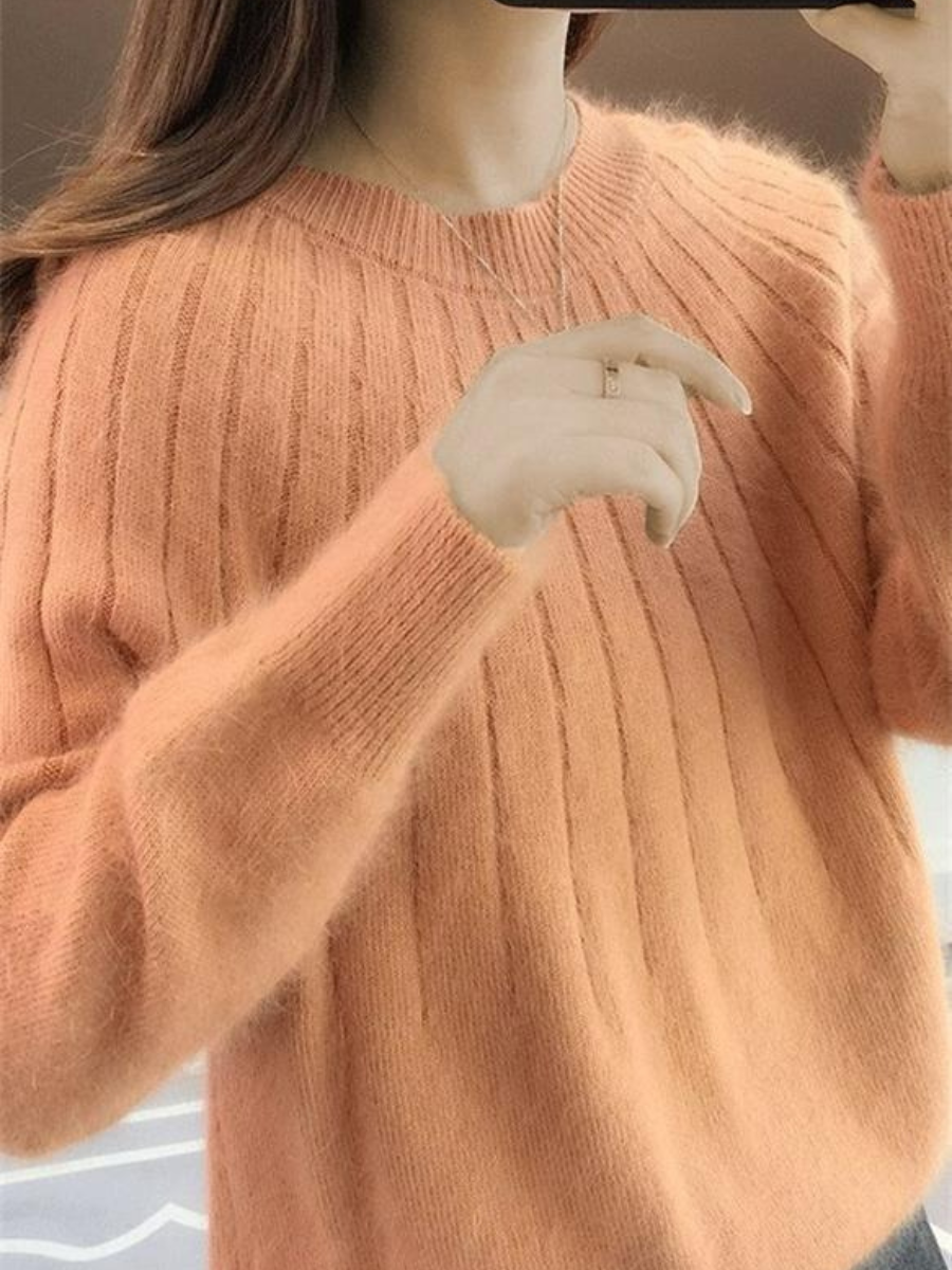 Eleganter weicher Damenpullover | Strick