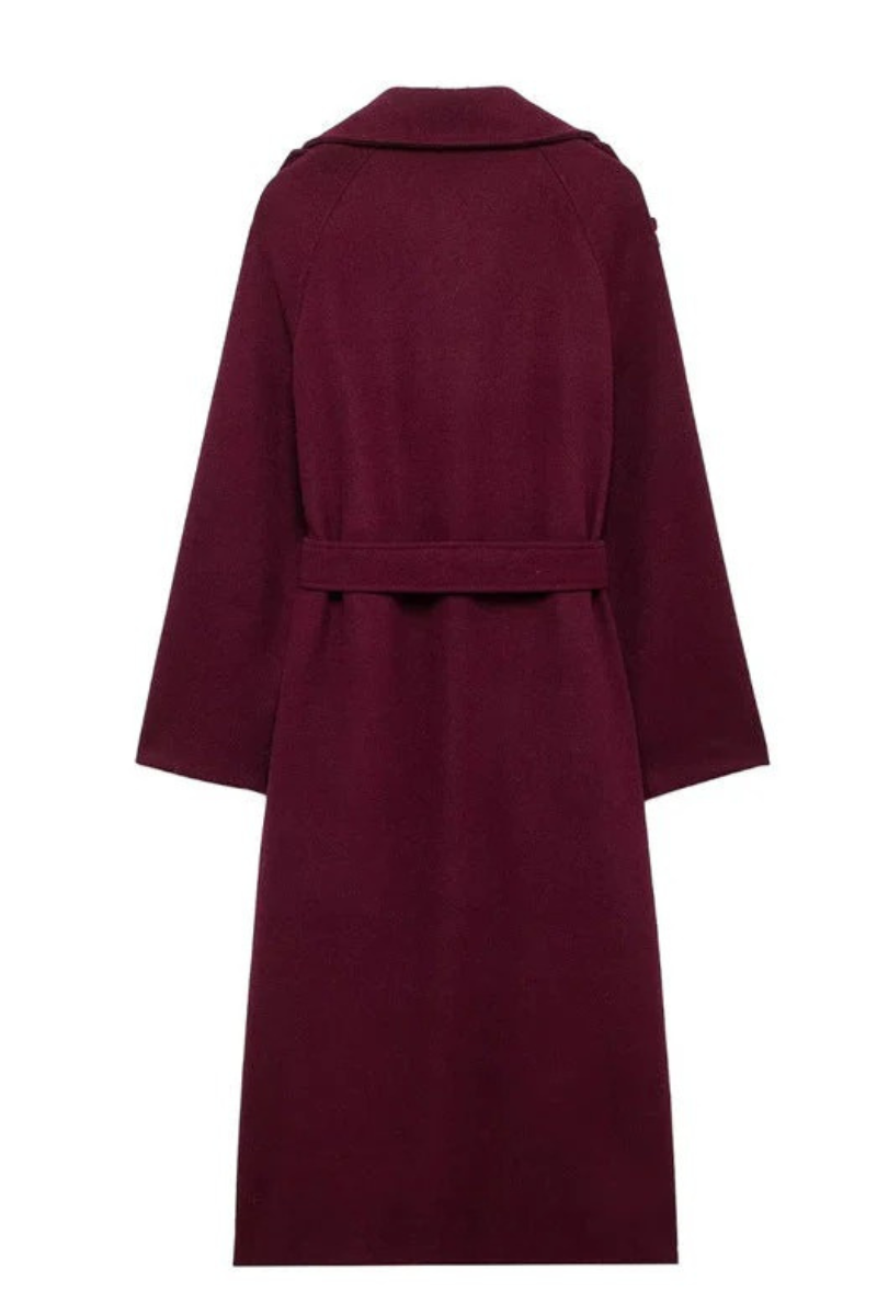 Eleganter Winter-Trenchcoat für Damen | Lang