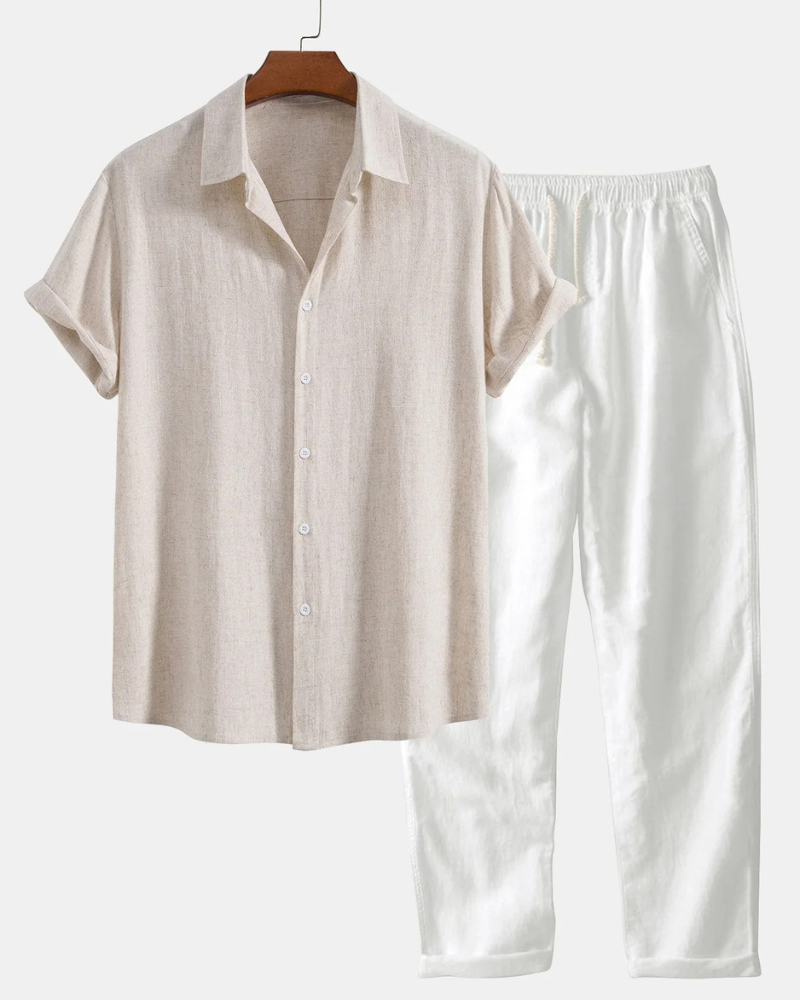 Elegantes Hemd- und Hosenset für Herren | Moderner