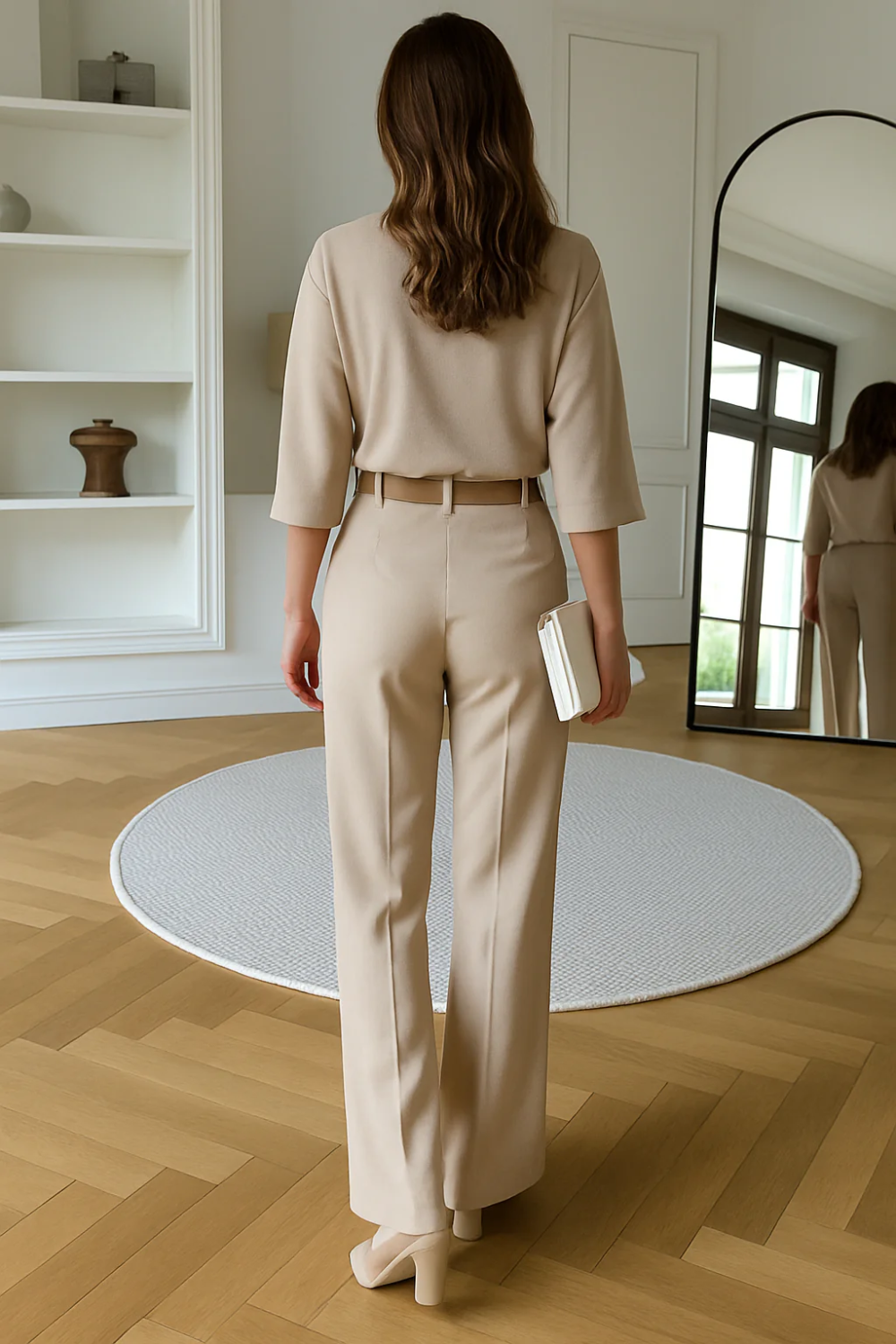 Elegantes Vintage-Set für Damen | Hose und oberteil