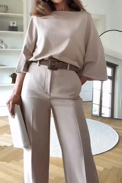 Elegantes Vintage-Set für Damen | Hose und oberteil