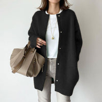 Luxuriöse Herbst Strickjacke - Philou in Schwarz
