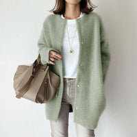 Luxuriöse Herbst Strickjacke - Philou in Hellgrün