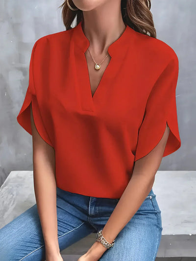 Maya® | Elegante Bluse mit fallendem Ausschnitt