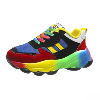 Hina - bunte klobige Turnschuhe für Damen | Multicolor Design Sneaker Damen