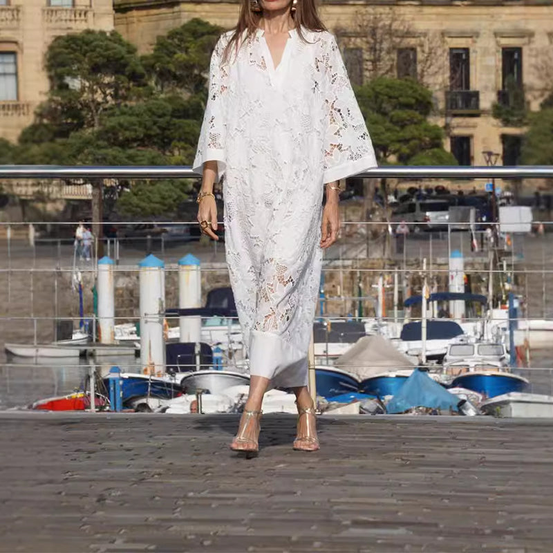 Nova® | Elegantes Kleid mit Bordüren