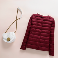 Julia Duck Down Ultraleichte Winterjacke in Rot