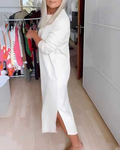 Keziah® | Kleid mit Rundhalsausschnitt und entspannter Passform