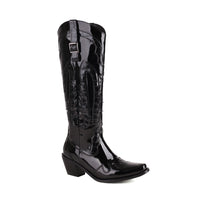 Elegante High-Heel-Stiefel im Trend der Saison in Schwarz