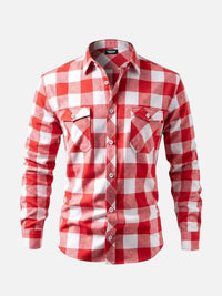 Emil | Herren Flanell Buffalo Karo Hemd in Rosa