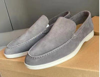 Fabian | Herren geschlossene Loafer flache Sohle in GRAU