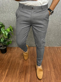 Herren Hose Slim Fit | Leicht Bequem in Grau