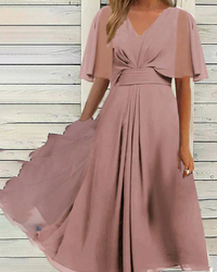 Vicky | Festliches Kleid Elegante | Midi in Rosa