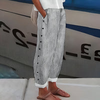 Daniela | Leichte Leinenhose in Schwarz