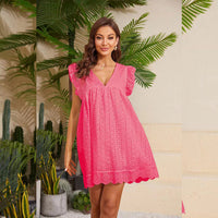 SpitzeTasche™ Kleid mit Bequemlichkeit in Fuschia