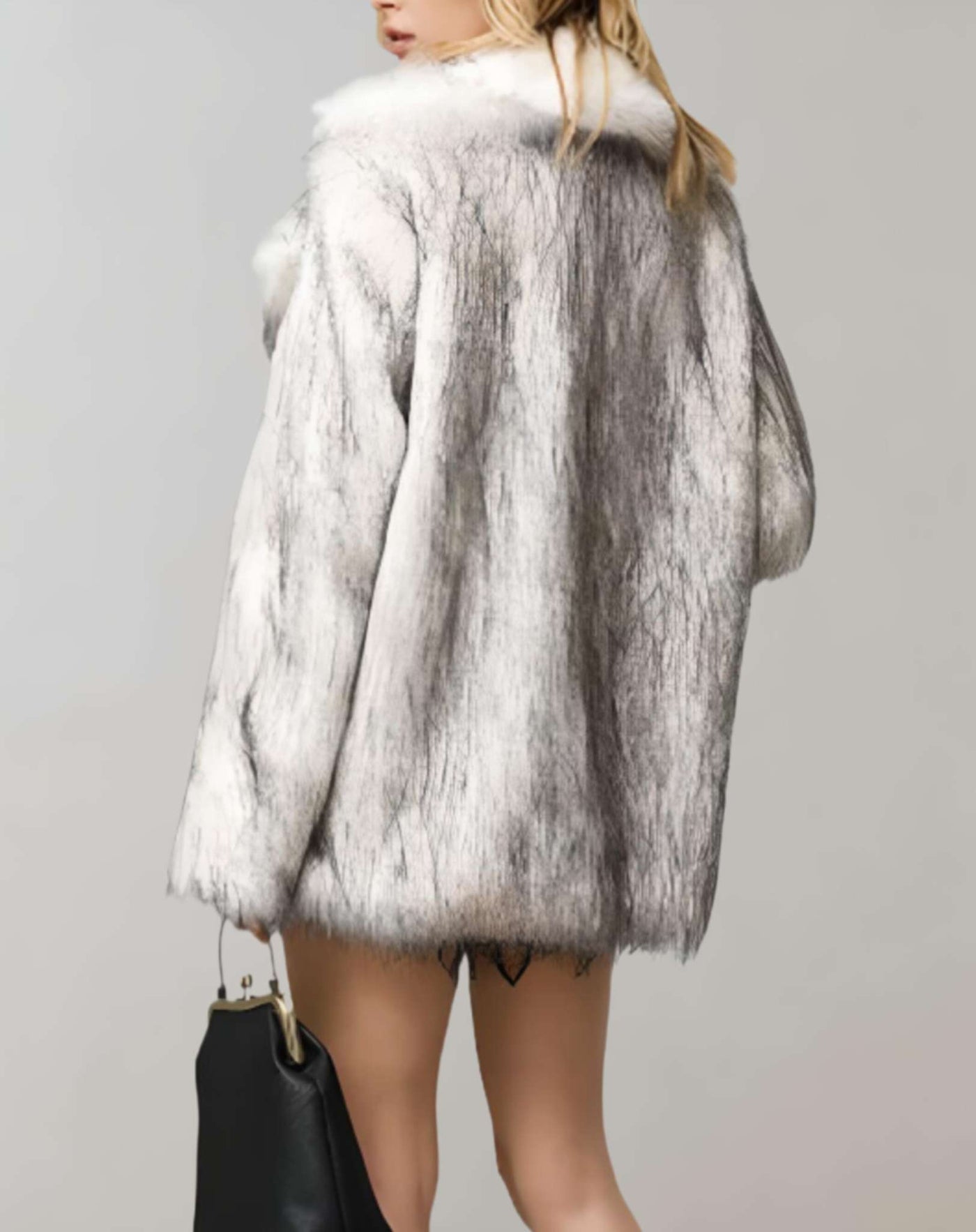 Flauschige Pelz-Winterjacke für Frauen - Alanna