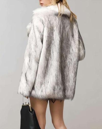 Flauschige Pelz-Winterjacke für Frauen - Alanna