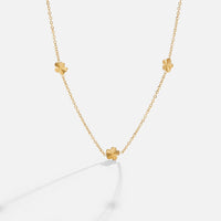 Flower Power Goldkette Halskette in 18K Gold