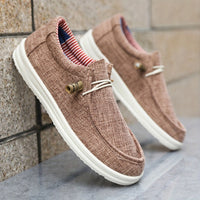 Sebastian | Flache Sohle Elastische Schnürung Loafer in Khaki