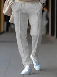 Fabian | Elastischer Bund Kordelzug Hose in Grau