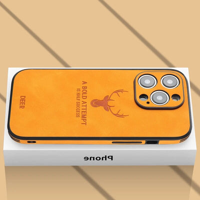 Luxe Hirschleder iPhone Hülle - Veltro