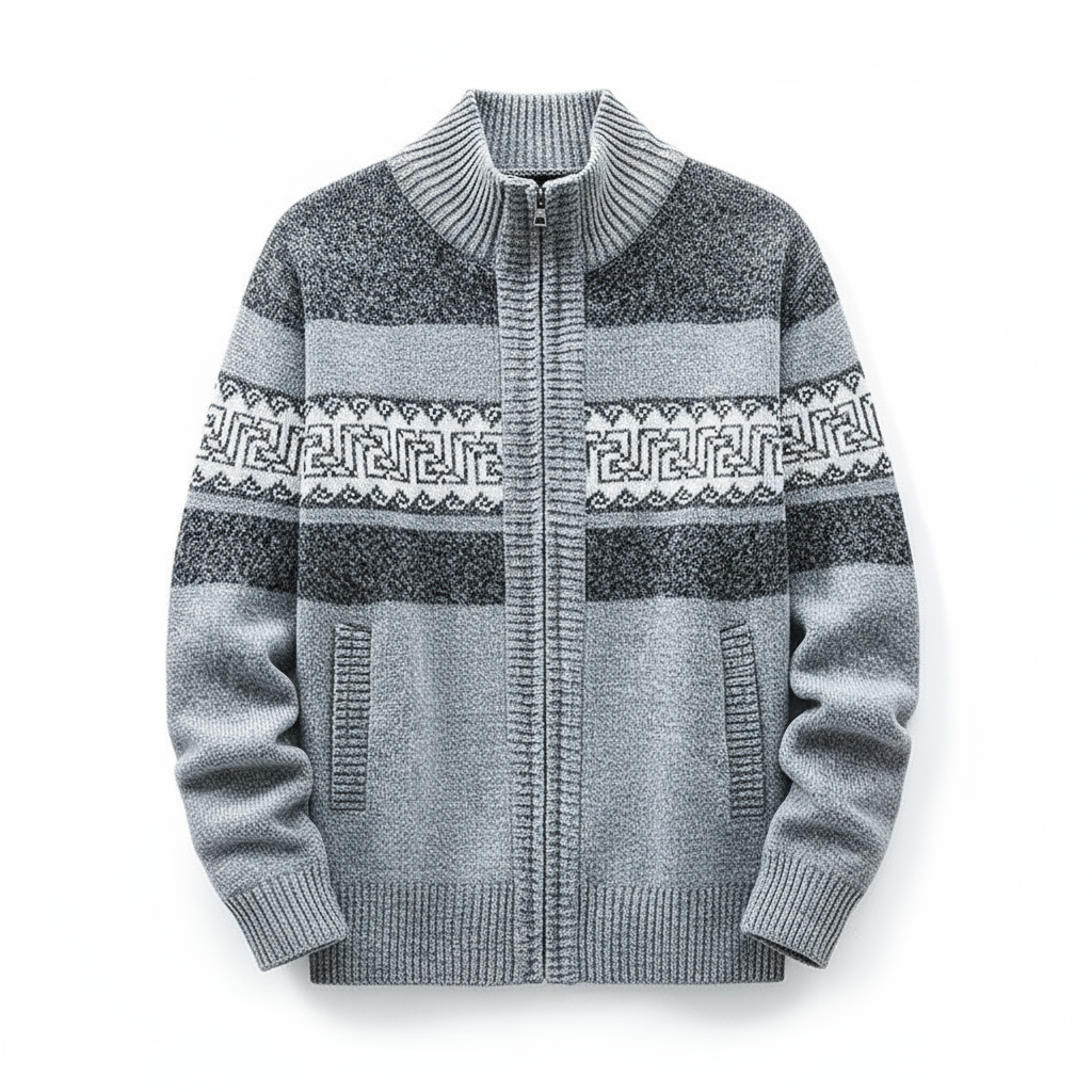 Matthew | Zip-Up Vintage Cardigan