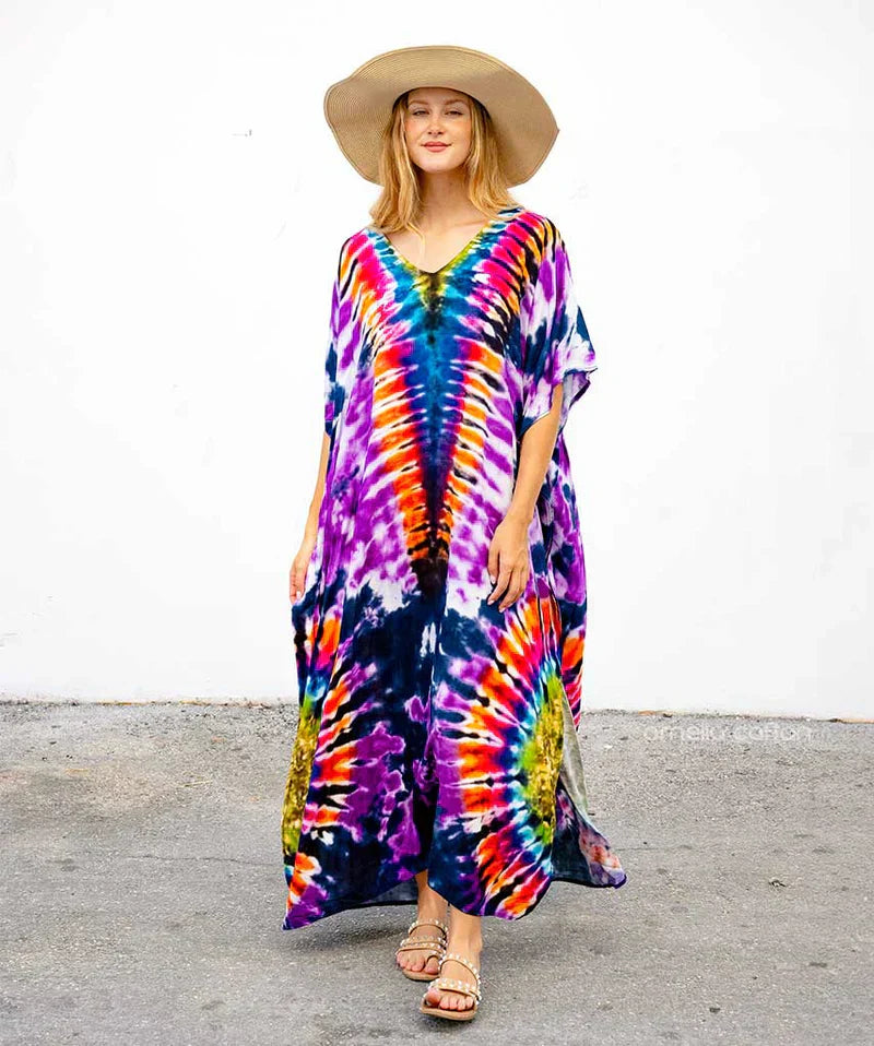Maja – Sommerkaftan aus Baumwolle und Leinen