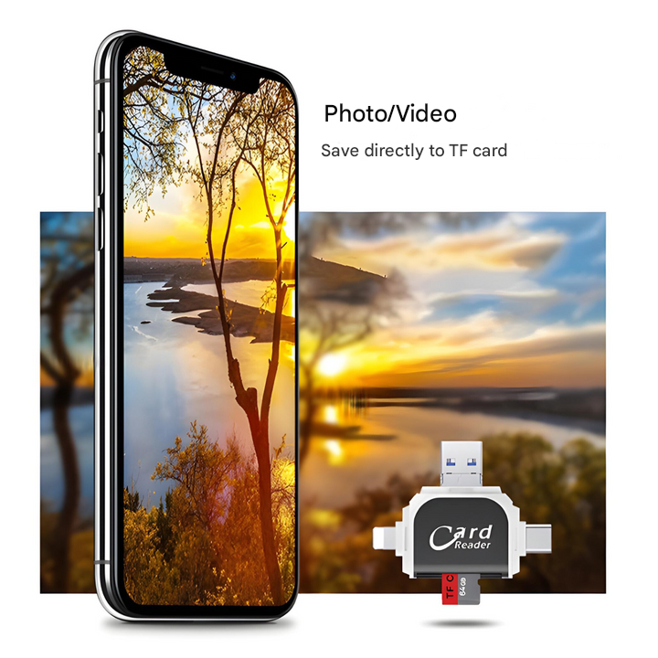 4-in-1 SD & TF Kartenleser - FlexPort