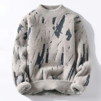 Gemischter Strickpullover - Aldric in Beige