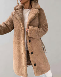 Gemütliche und bequeme dicke Jacke für Frauen - Gustava in Khaki