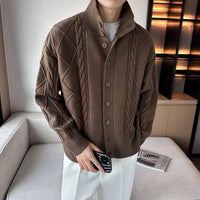 Gemütliche Strickjacke für Männer - Harrison in Kaffee